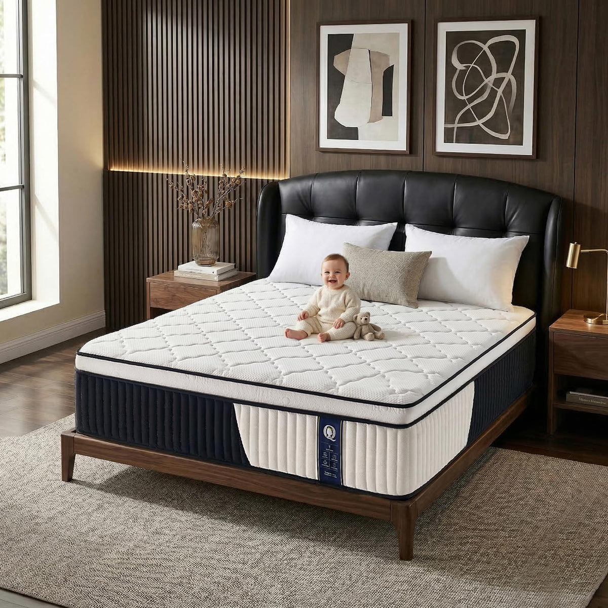 12 Inch Medium Firm Hybrid Mattress O186