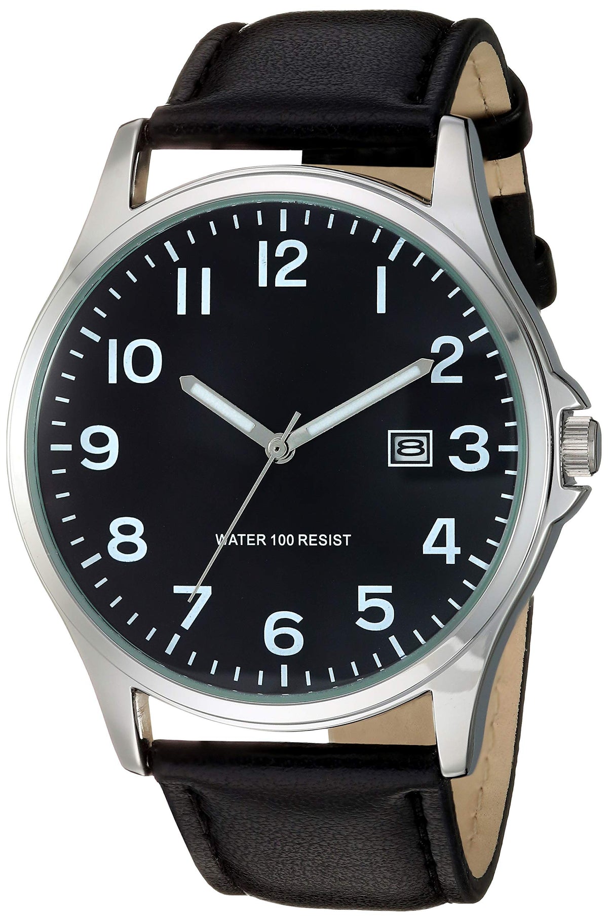 Leather Band Analog Watch I360