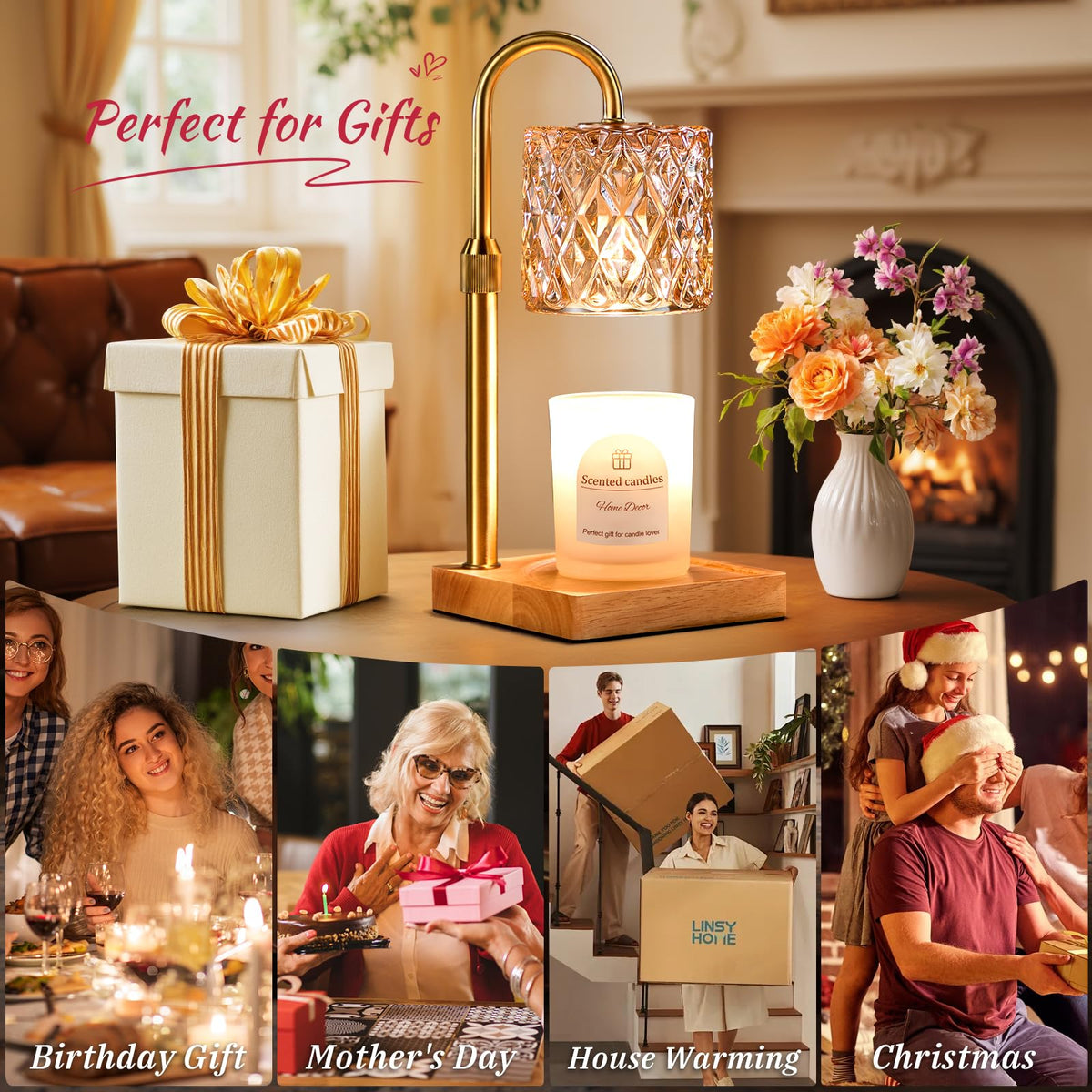 Candle Warmer Lamp with Timer S37926