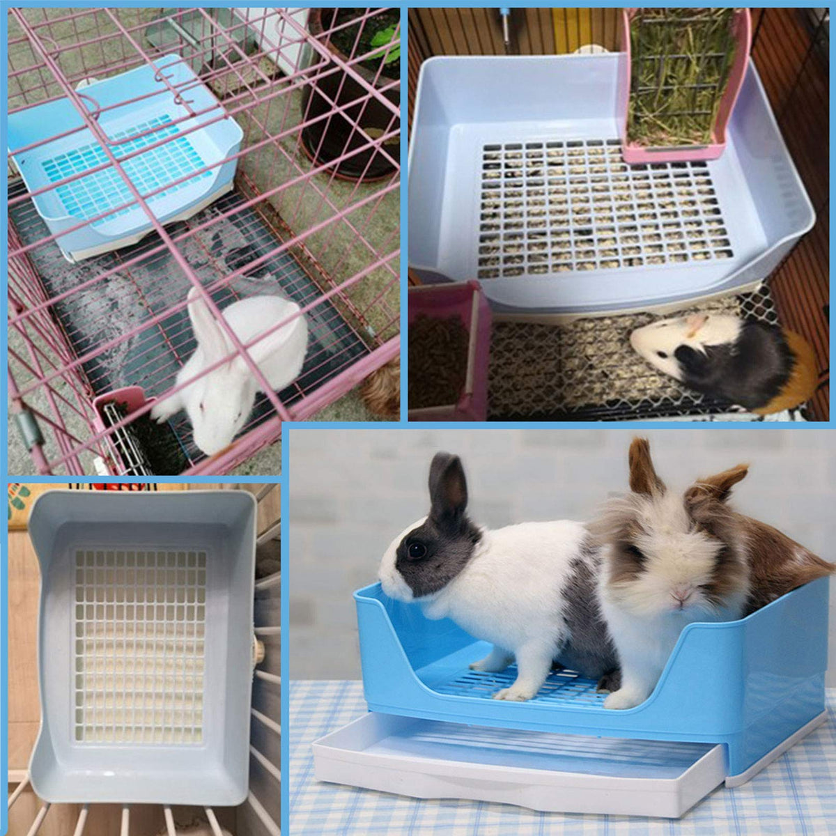 Plastic Rabbit Litter Box with Drawer R648552