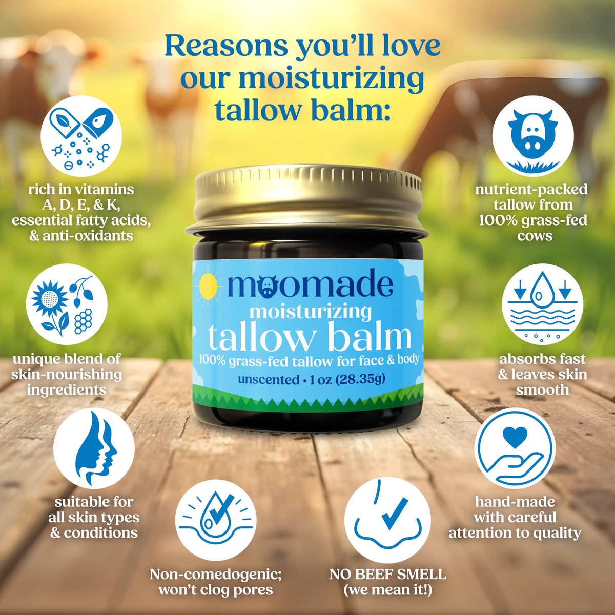 Unscented Tallow Balm 1 oz D32160
