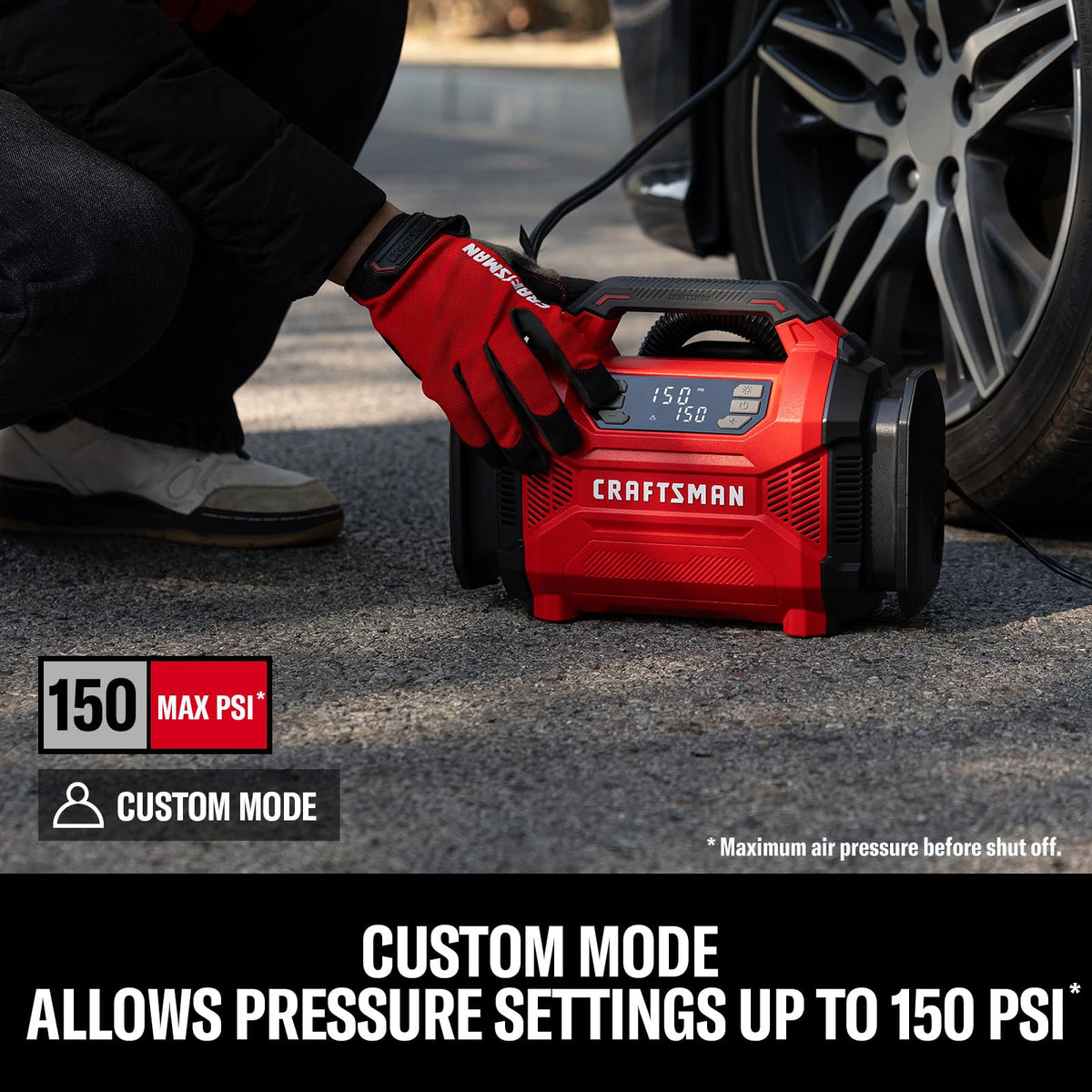Dual Power Tire Inflator with Digital Gauge I731