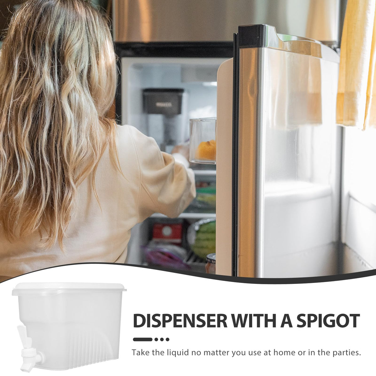 3.5L Plastic Beverage Dispenser with Faucet K952