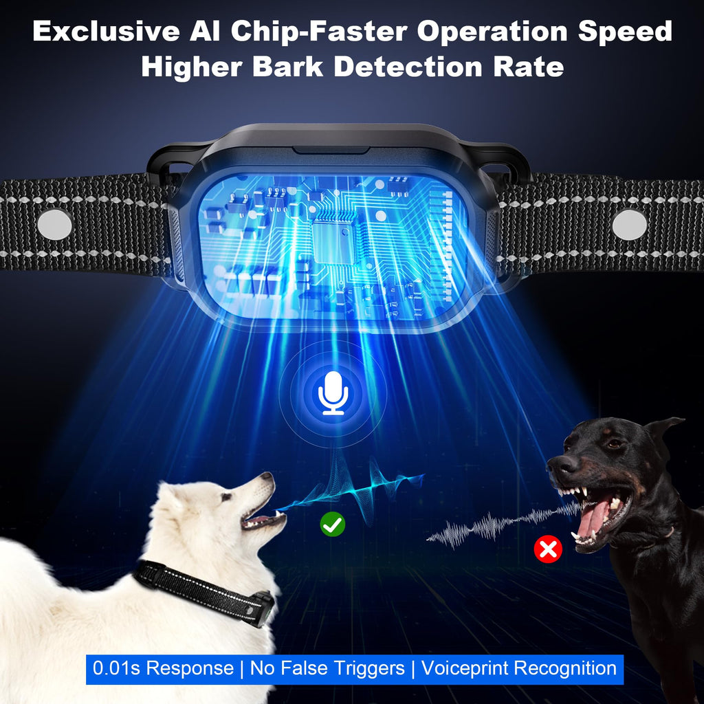 Dog Bark Collar with Remote Control, 2-in-1 Automatic & Manual Training Collar G264495