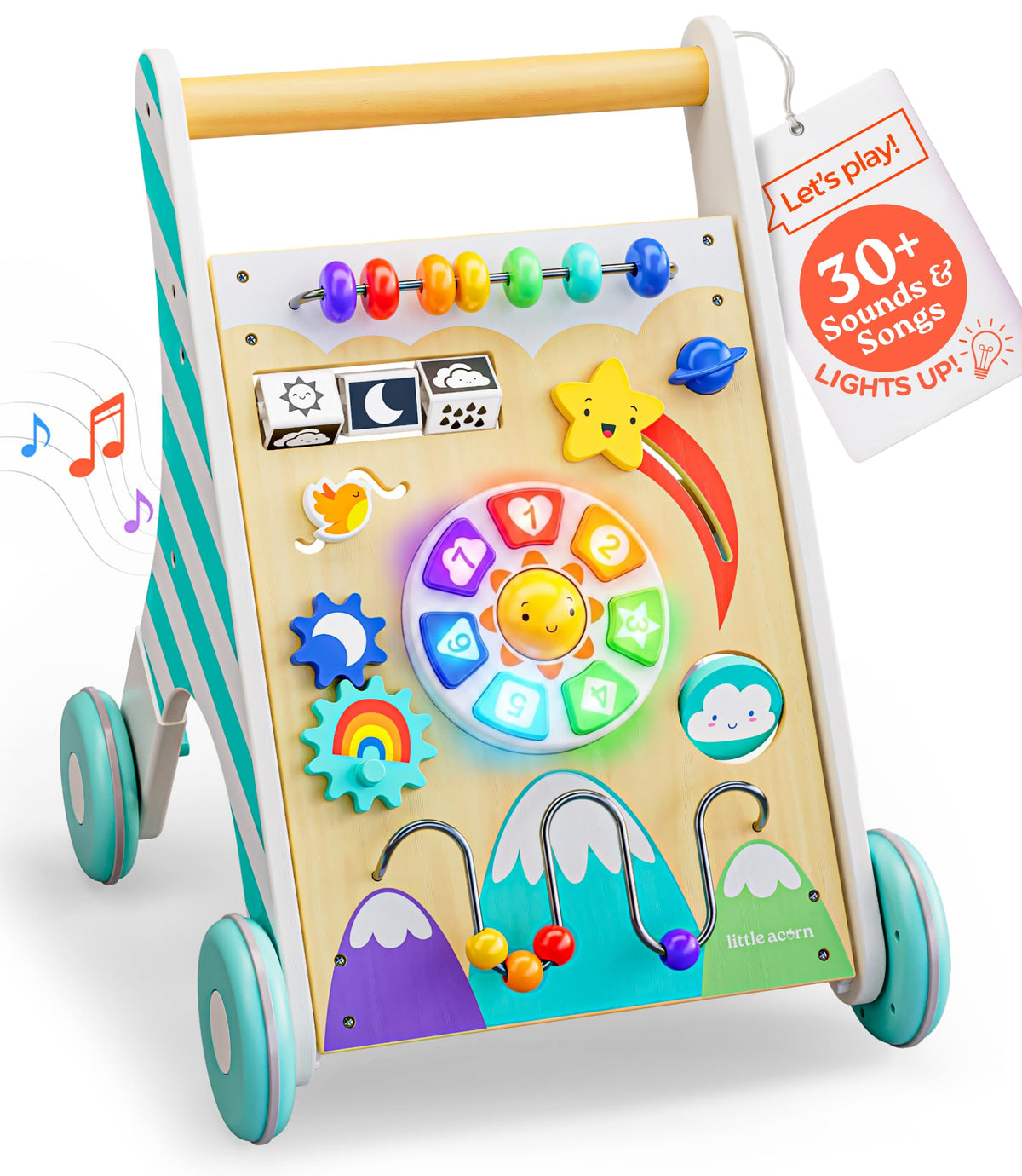 Wooden Baby Walker with Music & Lights B3632