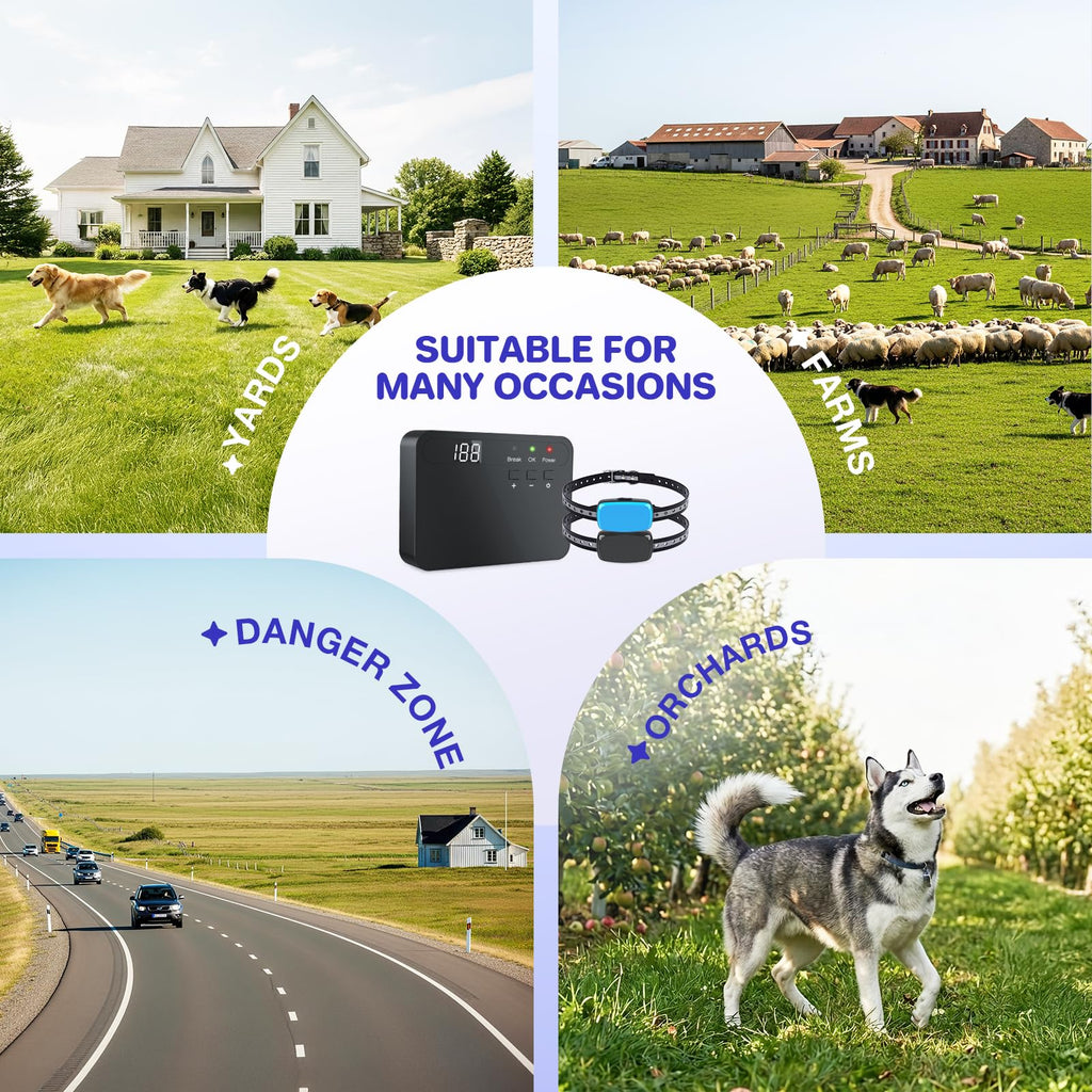 Electric Dog Fence System for 2 Dogs M321041