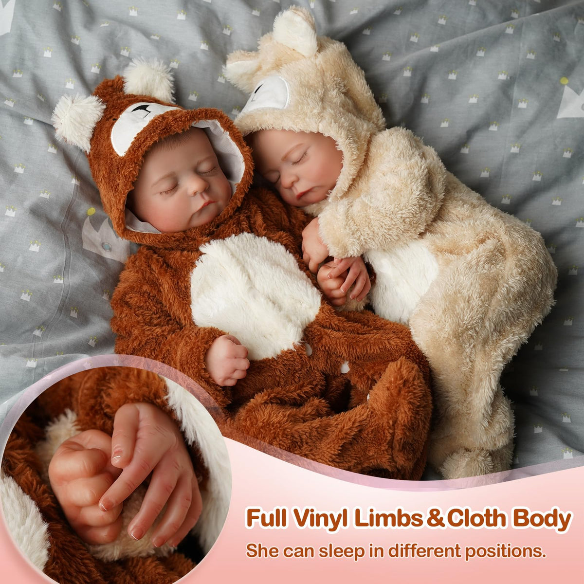 20 inch Soft Body Poseable Baby Doll B29906