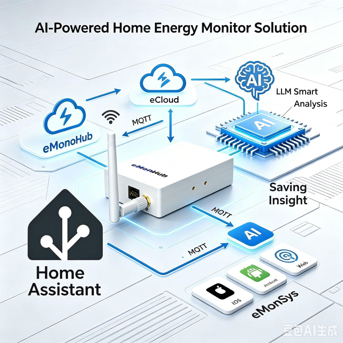 Real Time Electricity Usage Monitor W93376