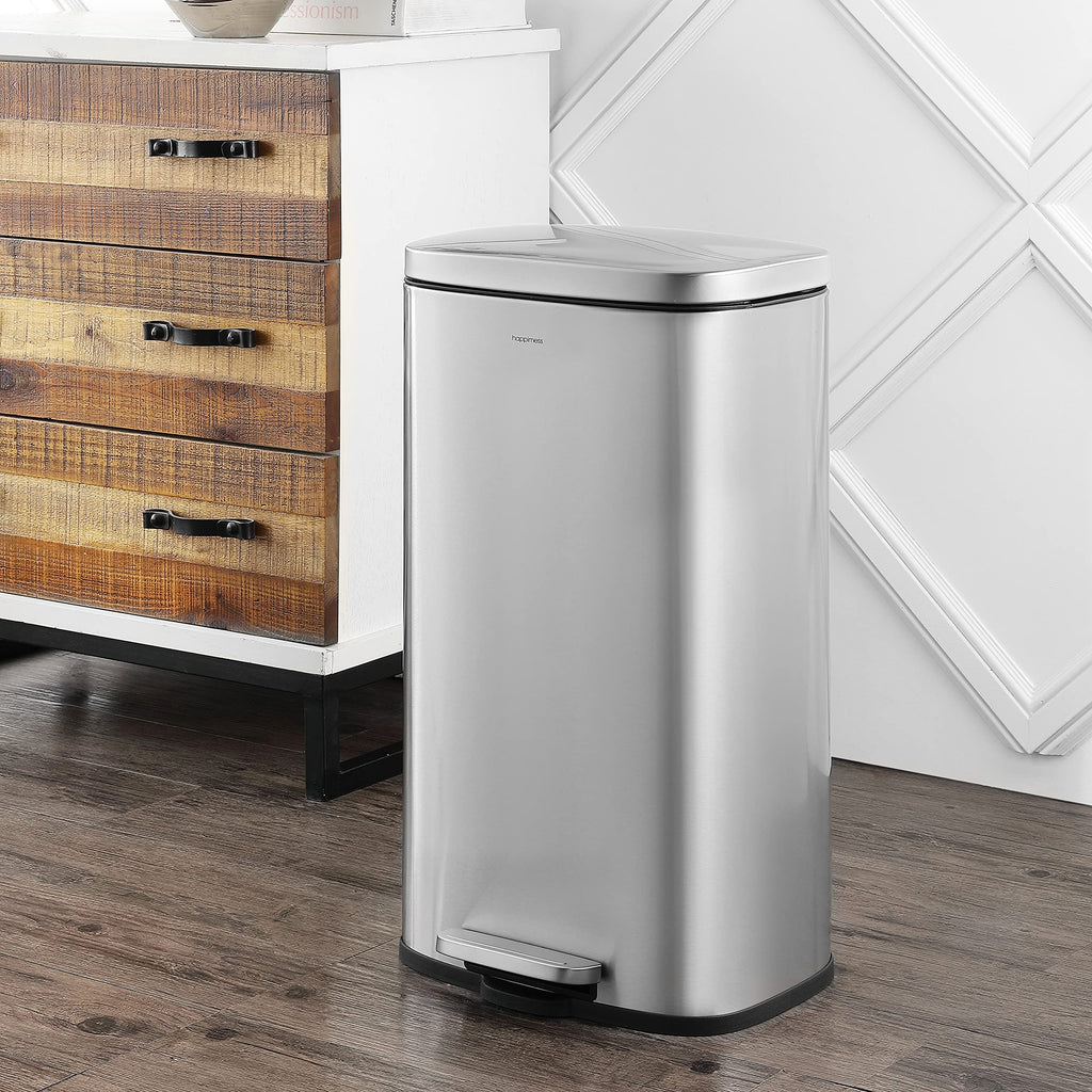 8 Gal Step Trash Can Soft Close 25" N451690