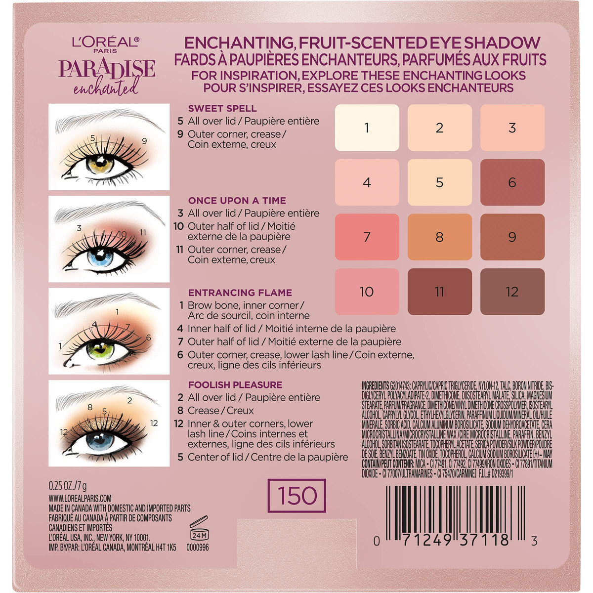 Scented Eyeshadow Palette A14900